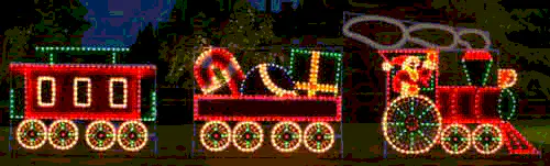 Animated Christmas Train Set (Commercial Series)  (1268-N) - Image 3